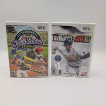 Wii Little League World Series Baseball 2009 &amp; 2k Sports MLB 2K10 Nintendo CIB - £14.96 GBP