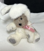 Boyds CHAN Easter Bunny Rabbit Teddy Bear White Plush Stuffed Soft Toy 1... - £8.57 GBP