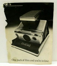Vintage 1975 Polaroid SX-70 Land Camera Magazine Page Black White Advertisement - £7.90 GBP