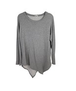 Soft Joie Tammy French Terry Asymmetrical Sweatshirt Gray Size M - $369.07 MXN