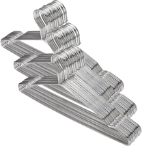 50 Pack Stainless Steel Strong Wire Metal Hangers Heavy Duty Clothes Ha - $1,157.92 MXN