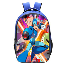 Rockman Mega Man Kid Adult Backpack Schoolbag Bookbag Daypack Blue Bag Type A - £23.58 GBP