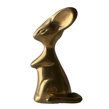 Brass Mouse Cast Sculpture Mid Century Vintage Statue Figure Art Home Office - £11.69 GBP