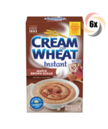 6x Box Cream Of Wheat Maple Brown Sugar Instant Cereal | 12oz | 10 Packe... - $63.77