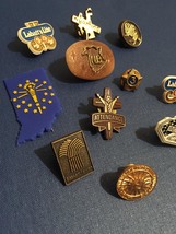Vintage 70s Lapel Pins- Stick Pin Badges/Pin Backs- Metal/Plastic image 2