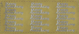 Peel Off Sticker Sheet. Anniversary - $1.49