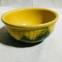 Vintage Shawnee Corn King #6 Mixing Bowl 6 1/2 inch Yellow and Green - £12.55 GBP