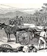 Death Cart Virginius Crew Victorian 1898 Print Cuba&#39;s Freedom Spanish Wa... - $733.58 MXN