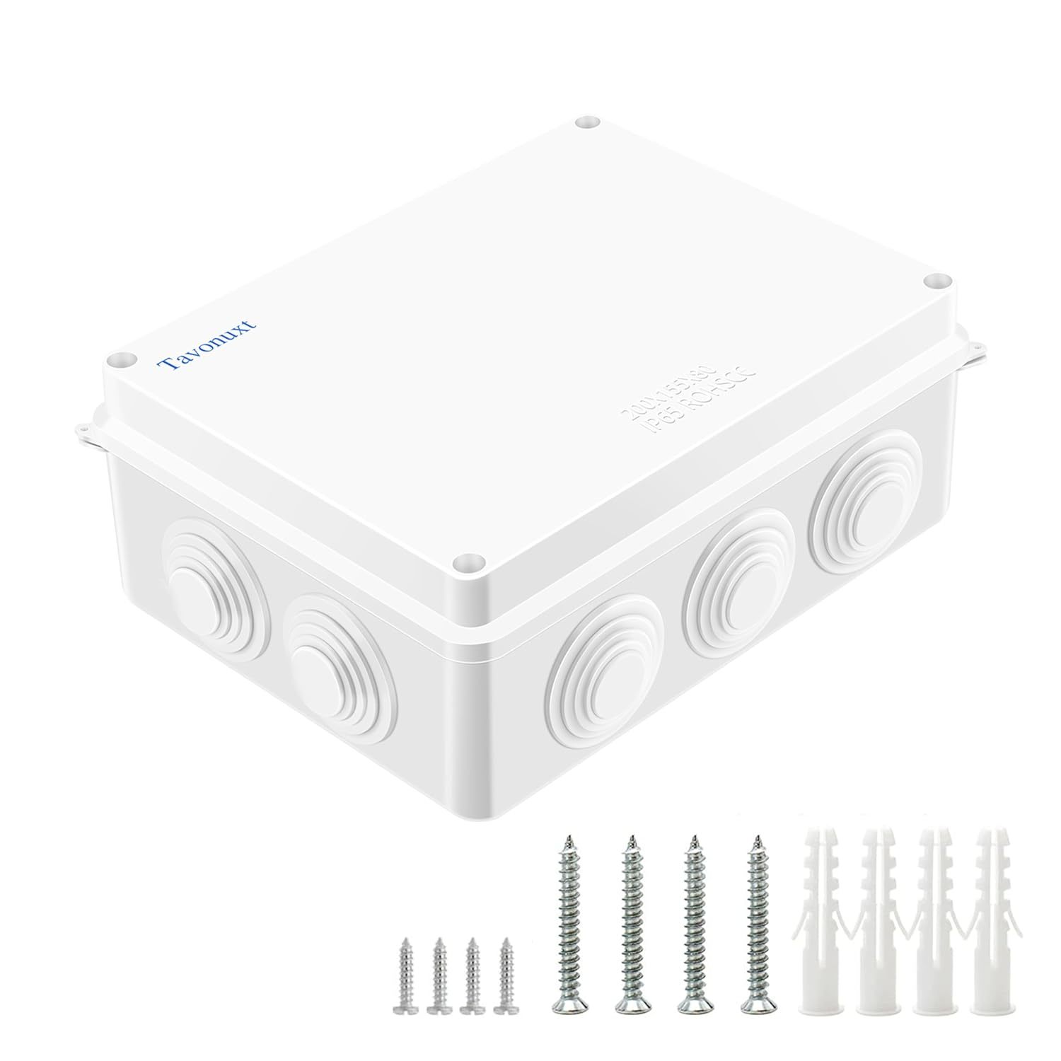 Waterproof Junction Box (7.9&quot;X6.1&quot;X3.1&quot;), Dustproof Ip65 Rated, 200X155X... - $41.99