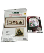 Vintage Lot of 2 Bucilla Christmas Cross Stitch Kits Needlepoint Noel Sa... - £19.67 GBP
