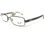 Ray-Ban Eyeglasses Frames RB6092 2511 Brown White Marble Rectangular 52-... - $74.67
