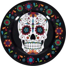 13” SUGAR SKULL PARTY PLATTER Day of the Dead Charger Plate Holiday Host... - £3.71 GBP