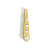 Authenticity Guarantee 
Vintage 4-Stone Diamond Teardrop Bar Necklace Pendant... - £1,278.92 GBP