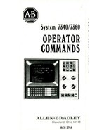 Vtg Allen-Breadley 7340 7360 7320 Operator Command Manuals &amp; Code Cards - $65.29