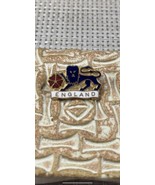 Vintage 1970s Coffer England Lion FC Football Club Gilt Metal Enamel Pin... - €16,23 EUR