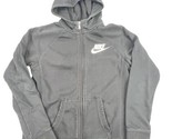 Nike Dri Fit Black Hoodie Full Zip Up Sweater Jacket Youth Size XL Logo  - $15.83