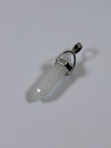 (#207) - CLEAR CRYSTAL QUARTZ DOUBLE POINT PENDANT - NEW - $187.57 MXN