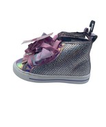 Jo Jo Siwa Mermaid Scales Silver Casual High Top Pink Shoes Girls Kids 11 - $19.79