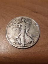 ½ Half Dollar Walking Liberty Silver Coin 1936 D Denver Mint 50C KM#142 - $18.26