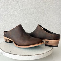 Lane Plain Jane Mule Womens 7 Brown Leather Cowboy Boots Short Western C... - $189.75 CAD