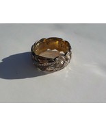 PLUMERIA FLOWER LEAVES RING SZ 5 STERLING SILVER 925 PURITY FASHION JEWELRY - $24.99