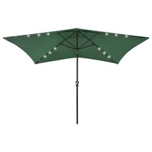  Garden Parasol Green Polyester 6.6 x 9.8 ft Foldable - $116.32