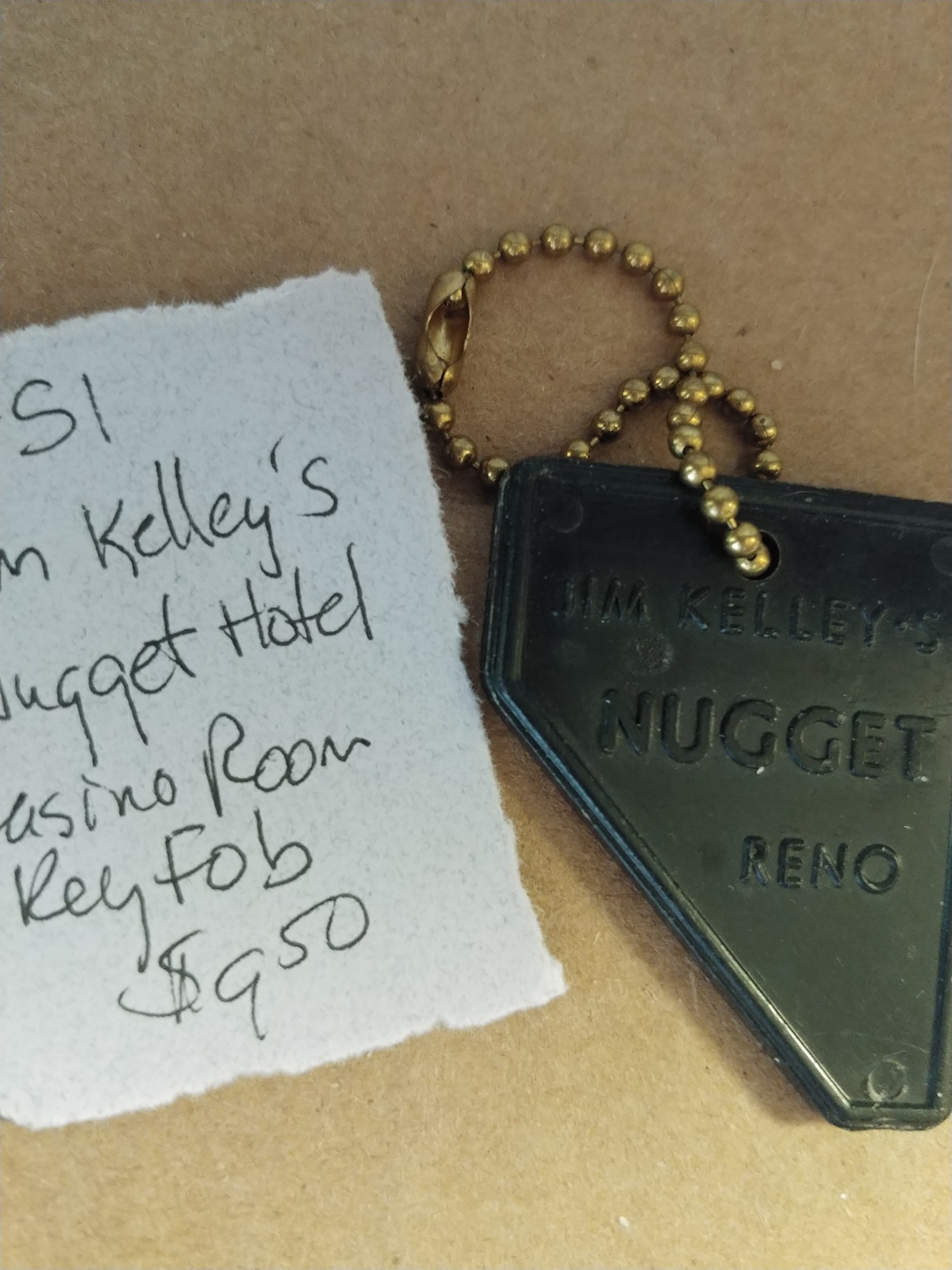 Jim Kelley&#39;s Nugget Hotel Casino Room Key Fob ^ - $9.00