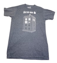 Doctor Who Linear Tardis Shirt Size S - Heather Blue Gray Graphic Tee Small - £5.49 GBP