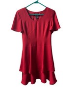 Randi May Collection Dress Size 6 Fit and Flair Ruffled Petal Sleeve - $14.61