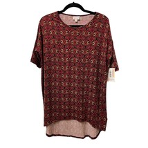LuLaRoe Women&#39;s X-Small Shirt Irma Floral Casual Tunic High Low XS Blous... - $2.82