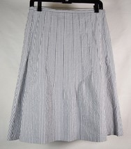 Brooks Brothers Womens Striped Stretch Cotton Seersucker Skirt 4 New - £54.27 GBP