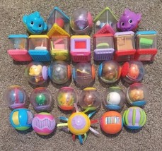 Fisher Price Lot 34 Roll a Rounds Balls &amp; Peek A Boo Blocks Sensory Toddler Toys - $49.49