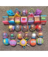 Fisher Price Lot 34 Roll a Rounds Balls &amp; Peek A Boo Blocks Sensory Todd... - $49.49