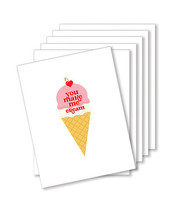 &#39;you Make Me Cream Naughty Greeting Card - Pack Of 6 - £25.05 GBP