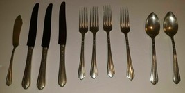 Oneida Community  Silverware 10 Tudor Forks, Spoons, Knives June aka Nursery - £7.79 GBP