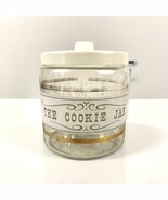 Vintage Pyrex &#39;The Cookie Barrel&#39; Glass Cookie Jar with Lid -Retro Kitch... - $37.35 CAD