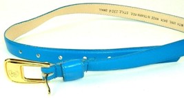 Vtg Skinny Belt 90s Womans Laura Gayle Genuine Leather Style 1304 preppy... - £14.17 GBP