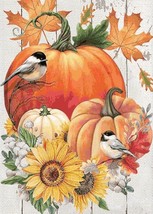  Pumpkins Flowers Birds Cross Cross Stitch Pattern DMC DIY NeedleWork****L@@K*** - $2.95