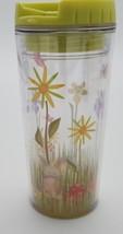 Starbusks Green 2007 Acrylic Tumbler 8oz Cold Cup Spring Easter Theme - $14.50