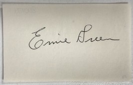 Ernie Green Signed Autographed 3x5 Index Card - Football - $9.99