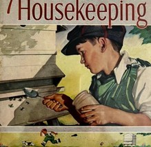 Bee Keeping Good Housekeeping Cover 1938 Lithograph Art Beehive DWCC11 - £31.55 GBP