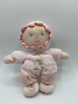 Kids Preferred  Pink Flower Asthma Baby Doll Plush Rattle Stuffed Animal - £6.50 GBP