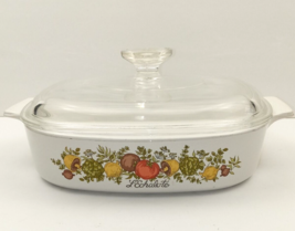 Vintage Corning Ware L&#39;Echalote Spice of Life A-8-B Casserole Baking Dish Pyrex - £29.21 GBP