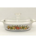 Vintage Corning Ware L&#39;Echalote Spice of Life A-8-B Casserole Baking Dis... - £29.08 GBP