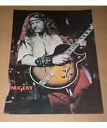 TED NUGENT PETER FRAMPTON VINTAGE 1970&#39;S MAGAZINE PHOTO - $283.73 MXN