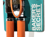 Can Opener Stainless Steel Baker&#39;s Secret Dishwasher Safe Orange And Metal - $23.99