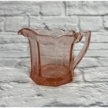 Vintage Pink Depression Glass Creamer Pitcher 3.5&quot; tall - £18.86 GBP