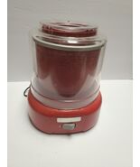 Hamilton Beach Ice Cream Maker 1.5 Qt. Red #68881Z Healthy Frozen Yogurt... - $38.63 CAD