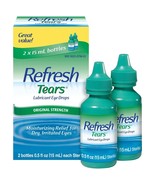 Refresh Tears, Lubricant Eye Drops, 2 Bottles .5 fl oz (15 ml) Exp 2027+... - $20.84 CAD