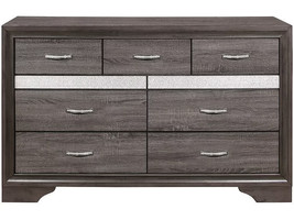 62" Grey Solid Wood Nine Drawer Double Dresser - $13,009.13 MXN